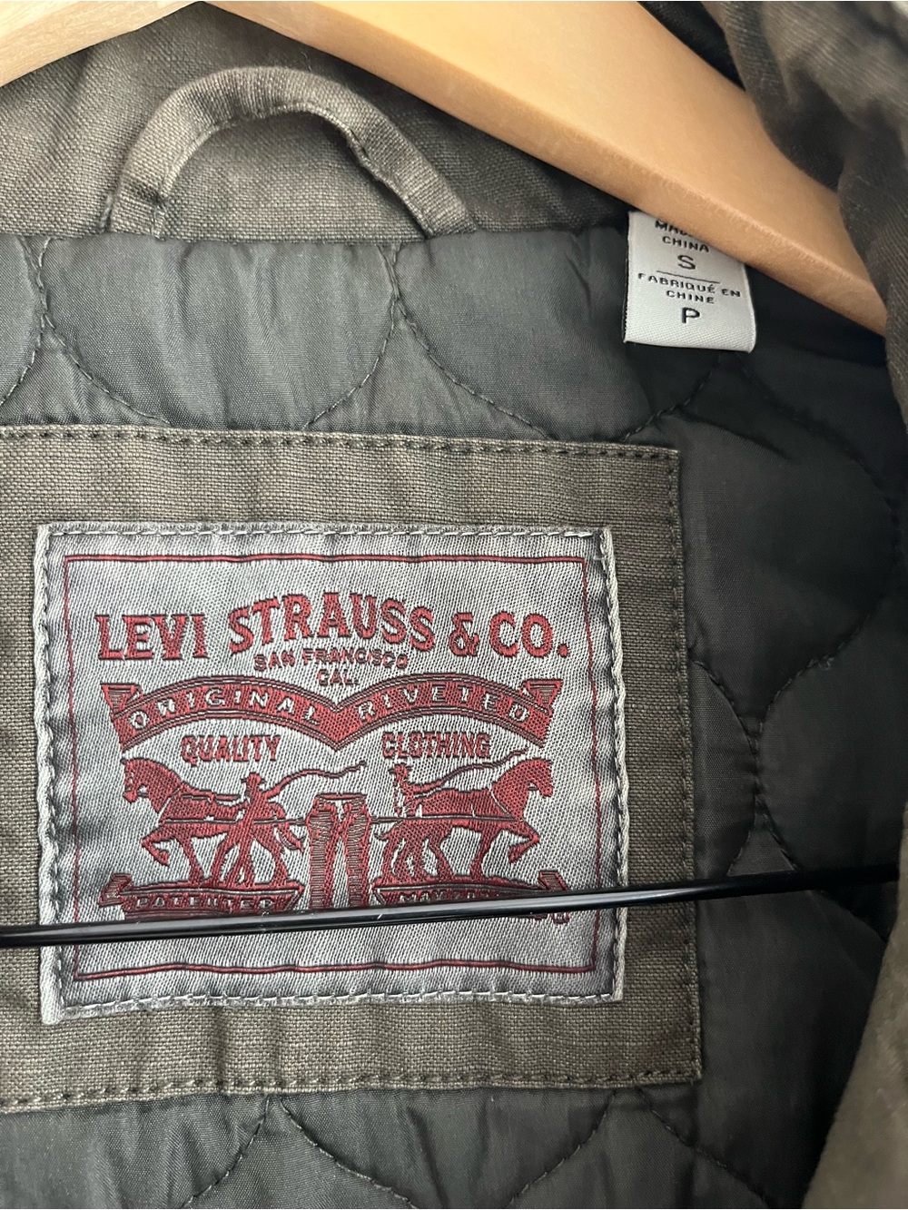 Levi's Olive Green Military Field Jacket - Picture 6 of 11